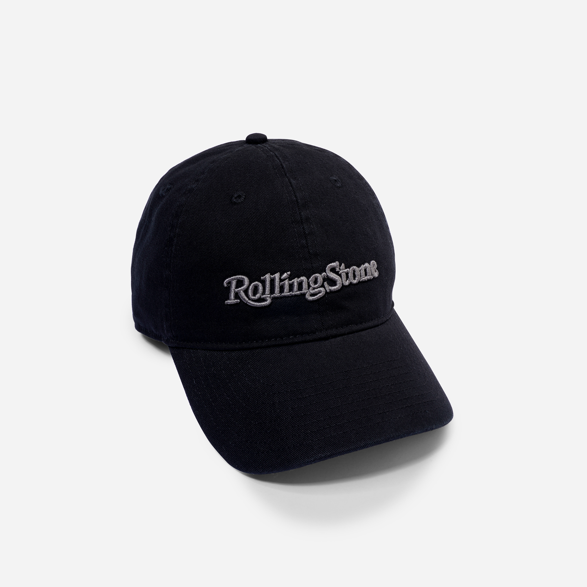 Rolling Stone Modern Logo Dad Hat - Black