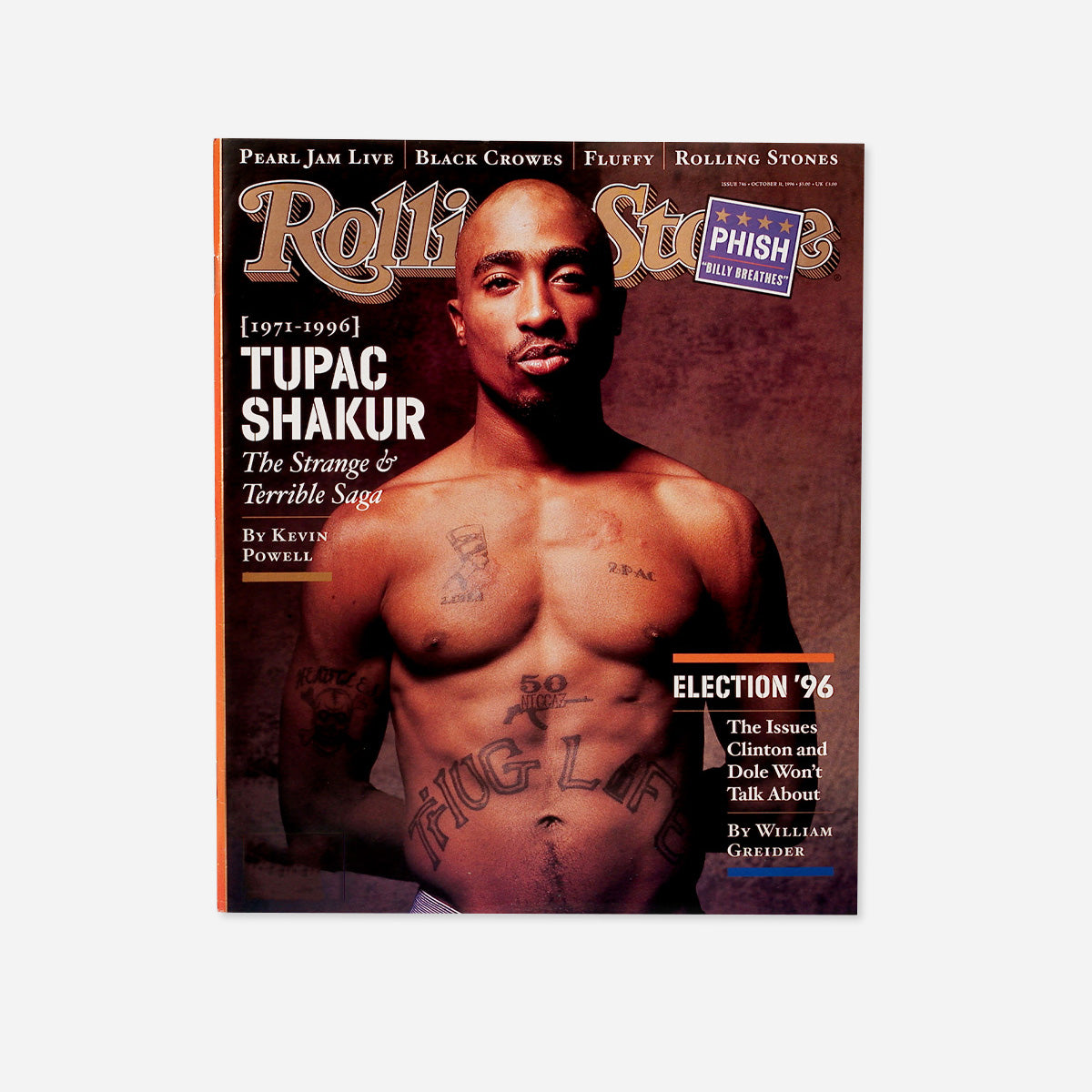 Rolling Stone Magazine October 31, 1996 Featuring Tupac Shakur (Issue 746)