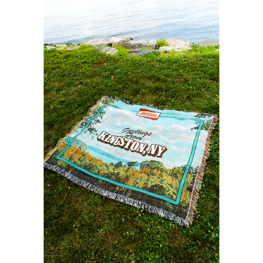 Greetings From Kingston Woven Blanket