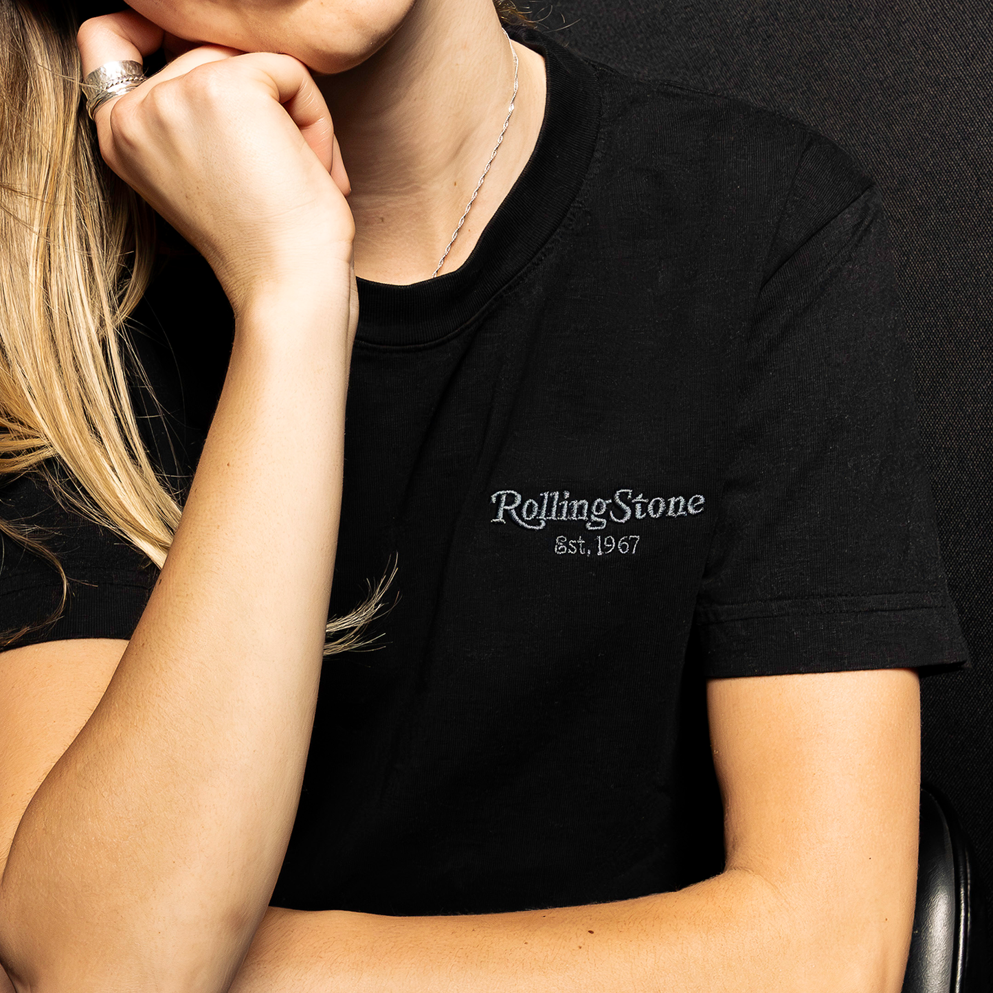 Classic Embroidered Logo Tee