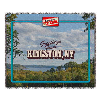 Greetings From Kingston Woven Blanket