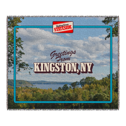 Greetings From Kingston Woven Blanket