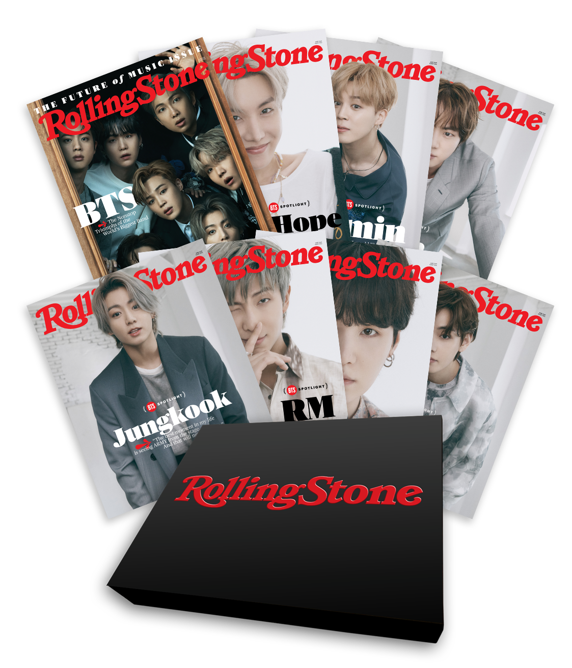 BTS Models Louis Vuitton & a Mix of Impressive Footwear for 'Rolling Stone'  Cover